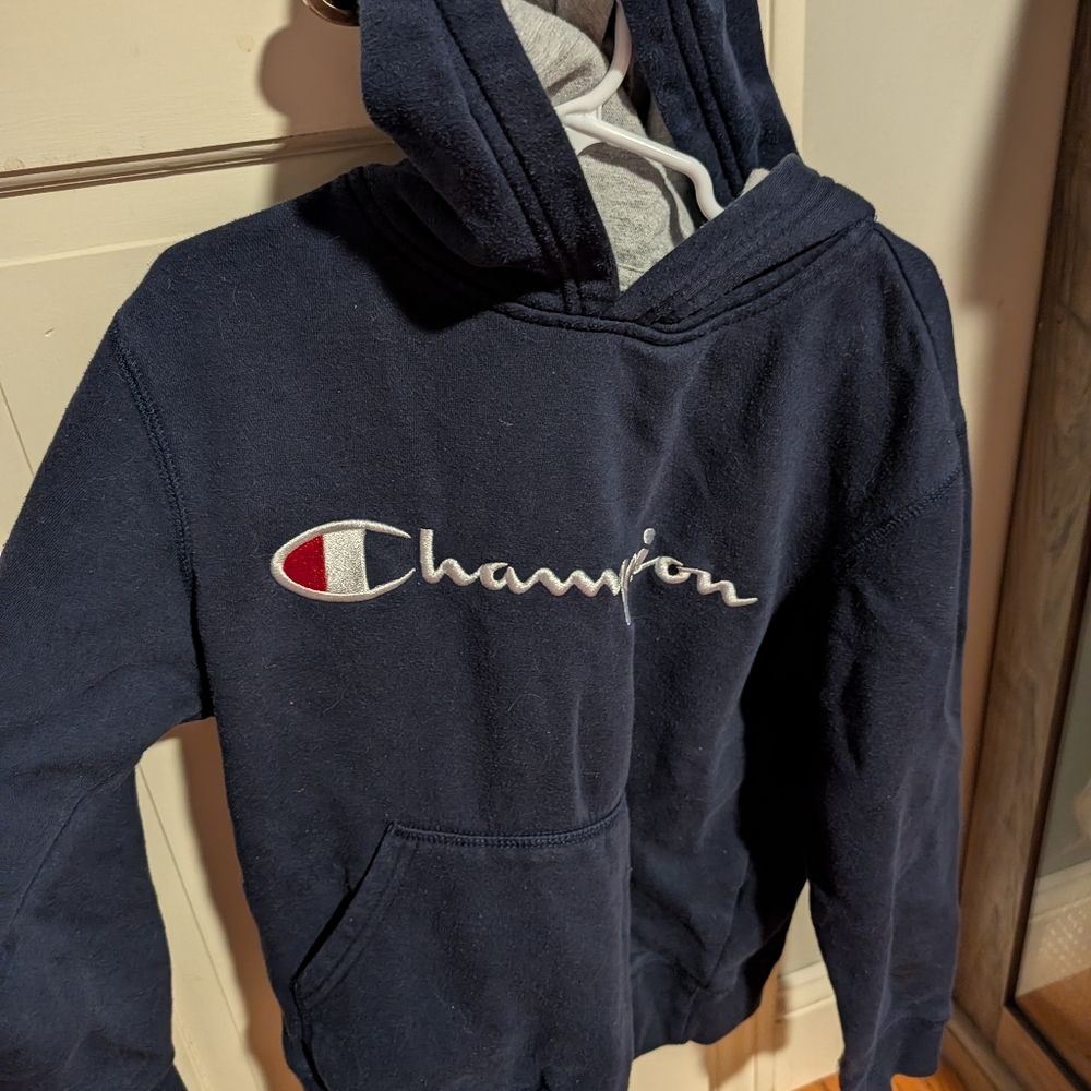 Champion Navy Blue Kids Hoodie